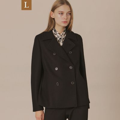 ＜MACKINTOSH LONDON L (Women/大きいサイズ)＞【Ｐｒｅｃｉｏｕｓ１２月号】【Ｌ】【ＫＥＩＧＨＬＥＹ／キースリー】ウールダブルクロスメルトンショートコート