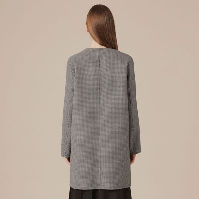 L】ライトウールリバーノーカラーコート | MACKINTOSH LONDON L