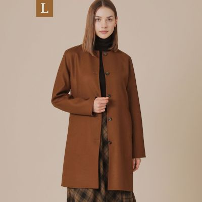 楽天市場】千鳥格子 コート ノーカラーの通販