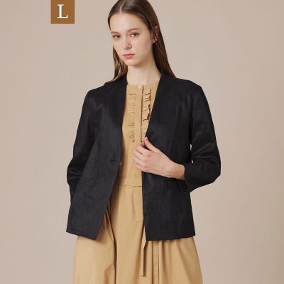＜MACKINTOSH LONDON L (Women/大きいサイズ)＞【ｅｃｌａｔ５月号掲載】【Ｌ】リネンストレッチジャケット