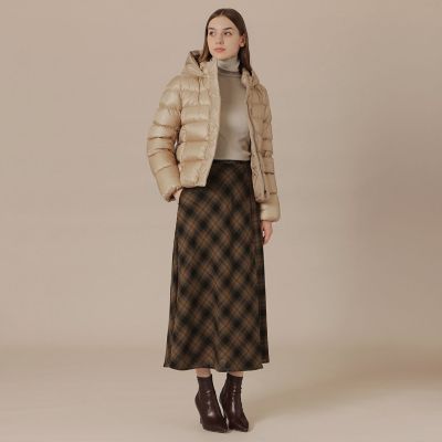 Precious12月号】【L】ナイロンタフタダウンコート