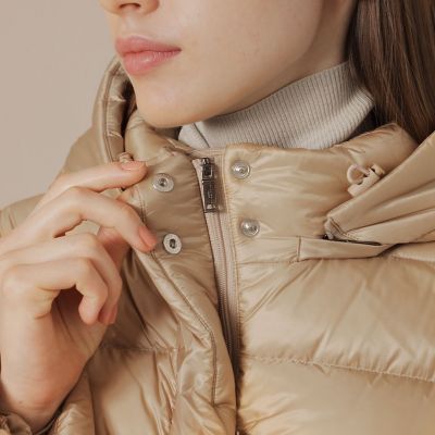 マッキントッシュ 44 大きいサイズ ナイロンタフタコート 撥水 ベージュ Precious12月号】【L】ナイロンタフタダウンコート