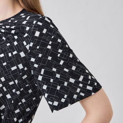 L】ジオメトリックプリントワンピース | MACKINTOSH LONDON L (Women