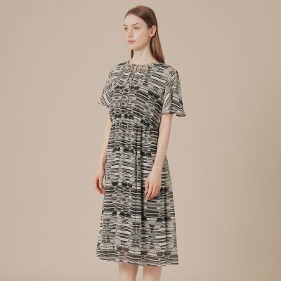 L】ダイヤボーダープリントワンピース | MACKINTOSH LONDON L (Women