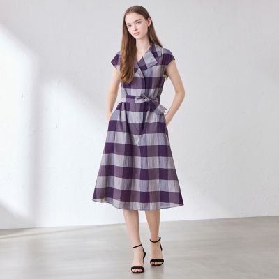 L】シアーボイルチェックワンピース | MACKINTOSH LONDON L (Women