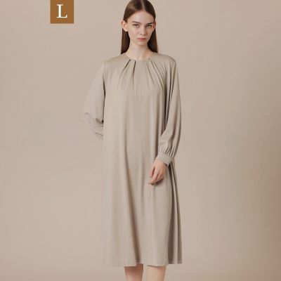 ＜MACKINTOSH LONDON L (Women/大きいサイズ)＞【Ｌ】ウールプレーティングワンピース