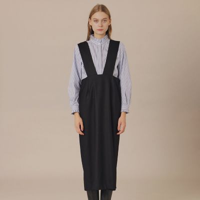 希少 マッキントッシュ ルキルト コラボ ワンピース 英国製 ウール 総柄 黒 L】ウールサキソニーワンピース | MACKINTOSH LONDON L (Women/大きい