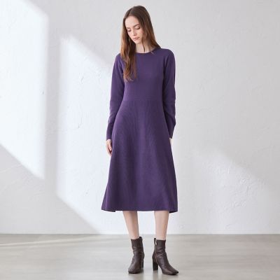 L】イレギュラーリブニットワンピース | MACKINTOSH LONDON L (Women