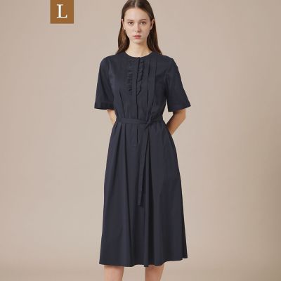 ＜MACKINTOSH LONDON L (Women/大きいサイズ)＞【ｅｃｌａｔ５月号掲載】【Ｌ】コットンナイロンストレッチワンピース