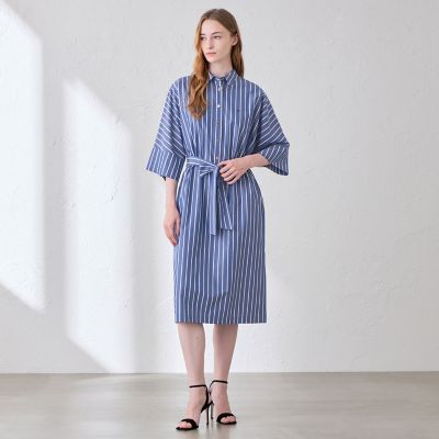 L】コットンタイプライターストライプワンピース | MACKINTOSH LONDON