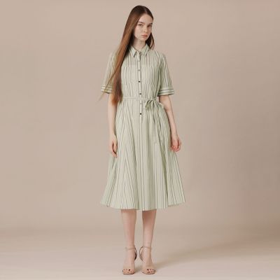 L】マーブルストライプワンピース | MACKINTOSH LONDON L (Women