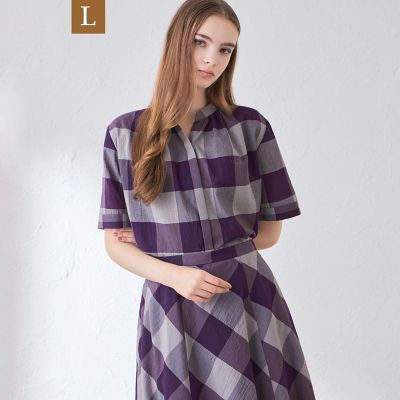 L】シアーボイルチェックブラウス | MACKINTOSH LONDON L (Women