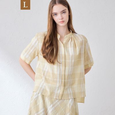 L】シアーボイルチェックブラウス | MACKINTOSH LONDON L (Women
