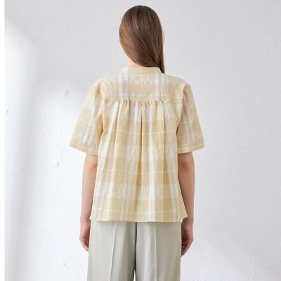 L】シアーボイルチェックブラウス | MACKINTOSH LONDON L (Women