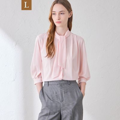 L】コットンコンフィボウタイブラウス | MACKINTOSH LONDON L (Women 