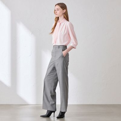 L】コットンコンフィボウタイブラウス | MACKINTOSH LONDON L (Women