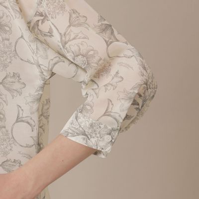 L】【BIBURY FLOWER】エッチングバイブリーブラウス
