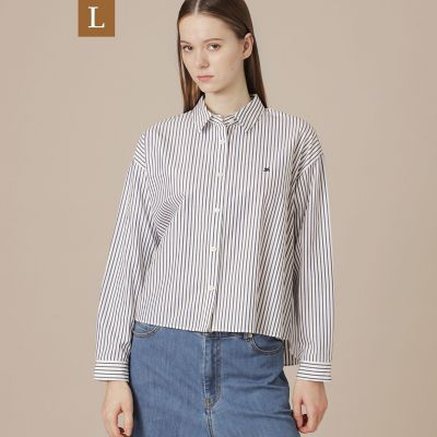 ＜MACKINTOSH LONDON L (Women/大きいサイズ)＞【Ｌ】コットンタイプライターシャツ