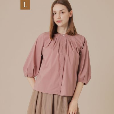 ＜MACKINTOSH LONDON L (Women/大きいサイズ)＞【Ｌ】コットンナイロンストレッチブラウス
