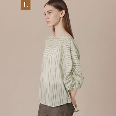 L】マーブルストライプブラウス | MACKINTOSH LONDON L (Women/大きい