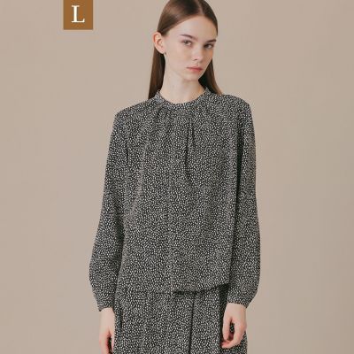 ＜MACKINTOSH LONDON L (Women/大きいサイズ)＞【Ｌ】ライスドットプリントブラウス