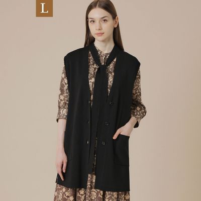 ＜MACKINTOSH LONDON L (Women/大きいサイズ)＞【Ｌ】クリアニットジレ