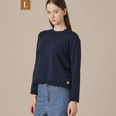 ＜MACKINTOSH LONDON L (Women/大きいサイズ)＞【Ｌ】フルニードルニットプルオーバー