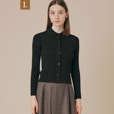 ＜MACKINTOSH LONDON L (Women/大きいサイズ)＞【Ｌ】クリアーニット衿付きカーディガン