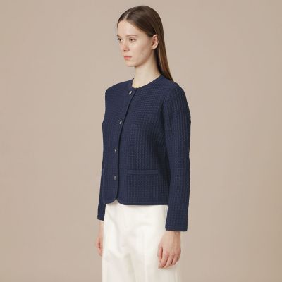 L】ツイードニットジャケット | MACKINTOSH LONDON L (Women/大きい