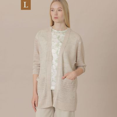 マッキントッシュロンドン コットンニットカーディガン L 貝ボタン 極美品 L】ハイツイストコットンニットカーディガン | MACKINTOSH LONDON L