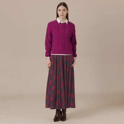 L】ブリリアントニットケーブルプルオーバー | MACKINTOSH LONDON L