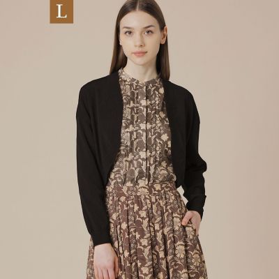 ＜MACKINTOSH LONDON L (Women/大きいサイズ)＞【Ｌ】スライトラスターストレッチカーディガン