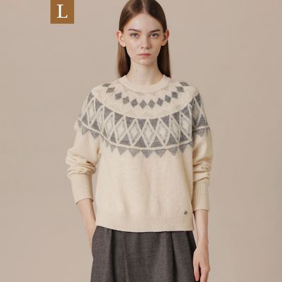 ＜MACKINTOSH LONDON L (Women/大きいサイズ)＞【Ｌ】ノルディックニット
