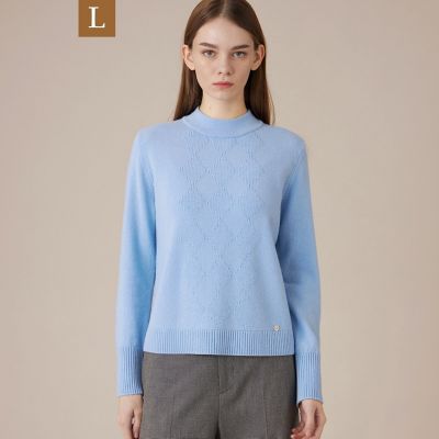 ＜MACKINTOSH LONDON L (Women/大きいサイズ)＞【Ｌ】ウールカシミヤアーガイルニット