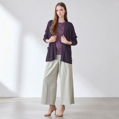 L】クレープニットカーディガン | MACKINTOSH LONDON L (Women/大きい