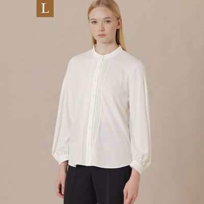 ＜MACKINTOSH LONDON L (Women/大きいサイズ)＞【Ｌ】トリアセテートドライポンチブラウス