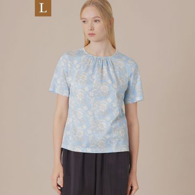 L】【BIBURY FLOWER】バイブリーコットンTシャツ