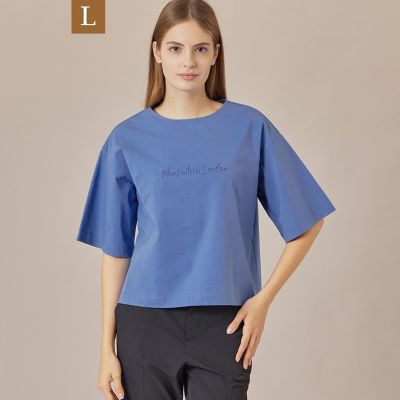 ★新品・未使用　マッキントッシュロンドン　ベア天竺レディース半袖Tシャツ　ブルー L】ソリッドカラーベア天竺プルオーバー | MACKINTOSH LONDON L
