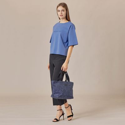 ★新品・未使用　マッキントッシュロンドン　ベア天竺レディース半袖Tシャツ　ブルー L】ソリッドカラーベア天竺プルオーバー | MACKINTOSH LONDON L