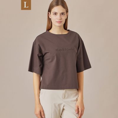 ★新品・未使用　マッキントッシュロンドン　ベア天竺レディース半袖Tシャツ　ブルー L】ソリッドカラーベア天竺プルオーバー | MACKINTOSH LONDON L