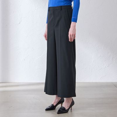 L】スムースサキソニーワイドクロップドパンツ | MACKINTOSH LONDON L