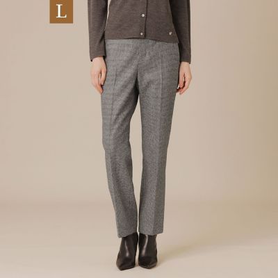 ＜MACKINTOSH LONDON L (Women/大きいサイズ)＞【Ｌ】ウールサキソニーパンツ