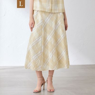 L】シアーボイルチェックスカート | MACKINTOSH LONDON L (Women