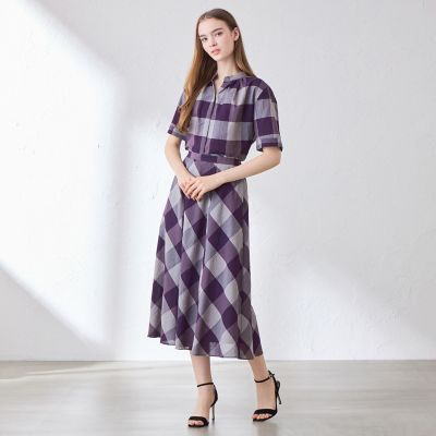 L】シアーボイルチェックスカート | MACKINTOSH LONDON L (Women