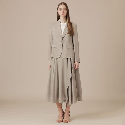 L】ポリエステルウールビエラスカート | MACKINTOSH LONDON L (Women