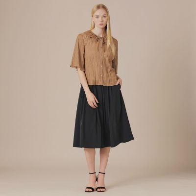 L】ストレッチタフタタックスカート | MACKINTOSH LONDON L (Women