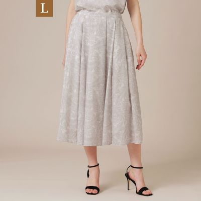L】リーフプリントタックギャザースカート | MACKINTOSH LONDON L