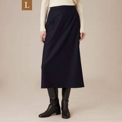 ＜MACKINTOSH LONDON L (Women/大きいサイズ)＞【Ｌ】ウールスムーススカート