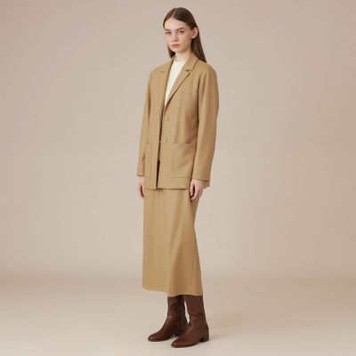 マッキントッシュ ロンドン スーツ スカート セットアップ ベージュ 36 L】ウールスムーススカート | MACKINTOSH LONDON L (Women/大きい