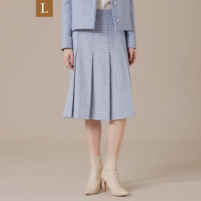 ＜MACKINTOSH LONDON L (Women/大きいサイズ)＞【Ｌ】ツイードタックスカート